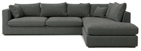 Сив ъглов диван (десен ъгъл) Comfy - Scandic