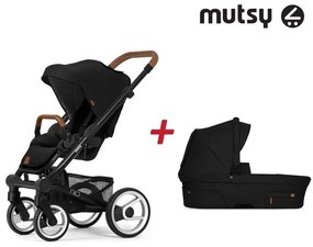Бебешка количка 2в1 NIO Black MUTSY - North Black