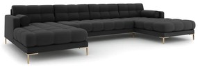 Тъмносив ъглов диван ("U" форма) Bali – Cosmopolitan Design