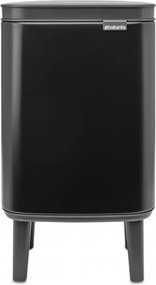 Кош за боклук Brabantia Bo Small Hi 1006641, 4 л, Плавно и безшумно отваряне, Противоплъзгаща основа, Черен