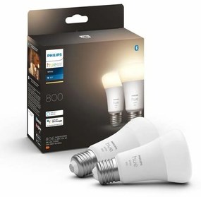 Полилей Philips Pack de 2 E27 Бял 60 W 9 W (2700k)