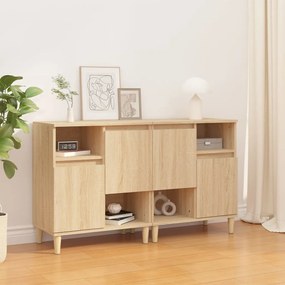 3185722 vidaXL Сайдборд, 2бр, дъб сонома, 60x35x70 см, инженерно дърво