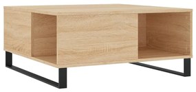 830791 vidaXL Кафе маса, дъб сонома, 80x80x36,5 см, инженерно дърво