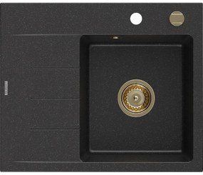 Mexen Ben гранитна мивка с 1 отделение и отцедник, дясна 600 x 500 мм