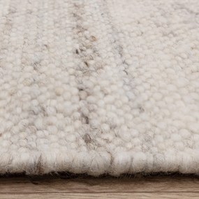 Двустранен ръчно изработен килим със смес от вълна в цвят слонова кост 160x230 cm Birkdale Ivory – Asiatic Carpets