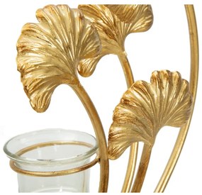 Железен свещник в златист цвят Iris - Mauro Ferretti