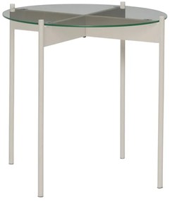 Кръгла странична масичка със стъклен плот ø 45 cm Beam – Hübsch