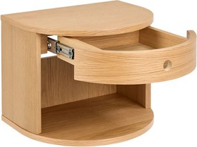 Нощно шкафче от декор от дъб в светло естествен цвят Paron – Actona