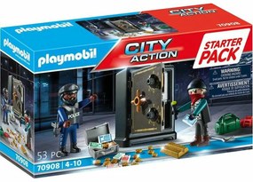 Playset Playmobil City Action Starter Pack Safe 70908