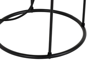 Дизайнерска външна подова лампа черна - Jannie