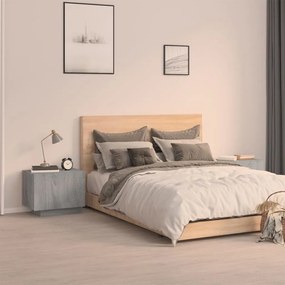 3152833 vidaXL Нощно шкафче, сив сонома, 100x35x40 см, инженерно дърво