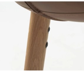 Кафяви метални трапезни столове в комплект от 2 бр. Teslin – Unique Furniture