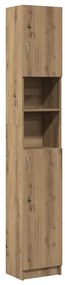856049 vidaXL Шкаф за баня Artisan Oak 32x25,5x190 cm Инженерна дървесина