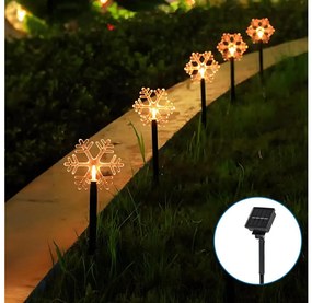 Aigostar LED соларна коледна лампа 1m IP65, 0,054W, топла бяла светлина