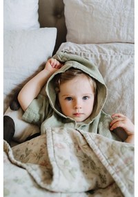 Детски зелен ленен халат Nature, размер 122 - 128 - Linen Tales