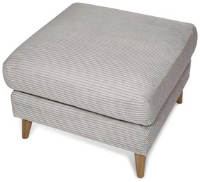 Светлосива табуретка от рипсено кадифе Paris – Scandic