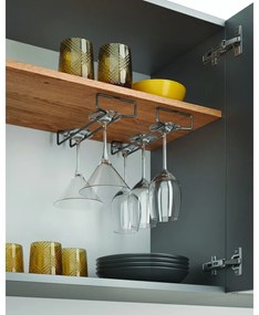 Стенни поставки за чаши за вино от неръждаема стомана в комплект от 2 броя Lava - Metaltex