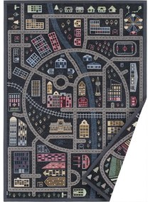 Черен двустранен детски килим , 140 x 200 cm Ülejõe - Narma