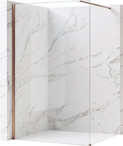 Параван за душ Rea Flexi Transparent / Brush Copper 120