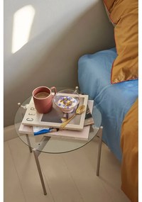 Кръгла странична масичка със стъклен плот ø 45 cm Beam – Hübsch