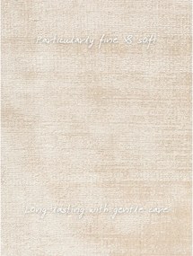 Ръчно изработен килим от вискоза в цвят слонова кост 200x300 cm Noemi – Vikosa