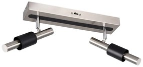 LED прожектор в черен и сребрист цвят 20,5x42 cm Ikaris – Trio Select