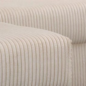 Кремав ъглов диван от велур (ляв ъгъл) Ariella - Ropez