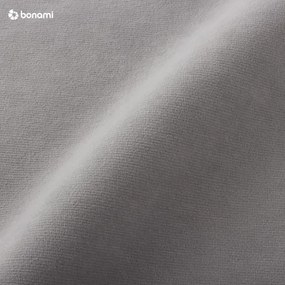 Светлосиво U-образно разтегателно канапе от кадифе, десен ъгъл Stylish Stan - Miuform