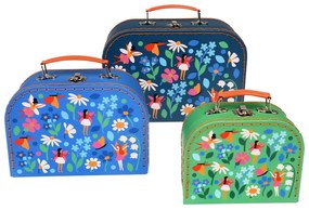 Детски куфари в комплект от 3 броя Fairies in the Garden - Rex London