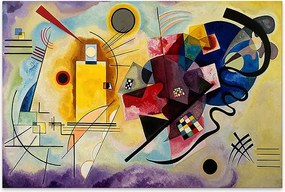"Yellow Red Blue" TopMebel картина на платно дигитален печат 70x50x3cm