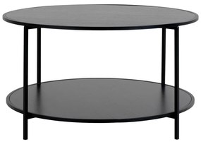 Черна кръгла маса за кафе с черен плот ø 80 cm Vita - House Nordic