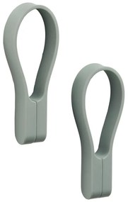 Сиво-зелена силиконова примка за кърпи 2 бр. Loop – Zone