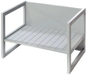 Сива детска пейка Country Style – Roba