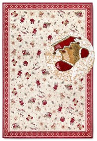 Червен килим с коледен мотив със смес от памук 160x230 cm Toy's Delight Red Christmas – Villeroy&amp;Boch