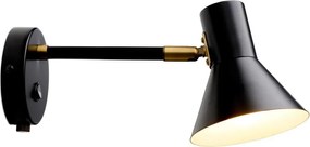 Halo Design 747450 - Настенна лампа STYLE 1xE14/25W/230V черна/месинг