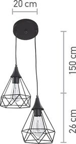 Светлина за окачване InLight 4024-2 ROSETTE-Mauro