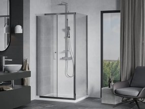Mexen Apia разтегателна душ кабина 120 x 90 см, прозрачна, хром + тънък