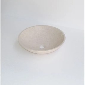 Мивка за баня ICL 4011S, монтаж върху плот, камък, пясъчен, 40x40x12см