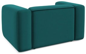 Тюркоазено кадифено кресло Ekahi – Makamii