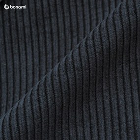 Диван от велур в черен и антрацитен цвят 200 cm Lean - Karup Design