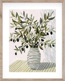 Печатна картина с включена рамка 40x50 cm Olive Bunch II – Styler