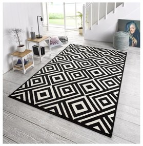 Черно-бял килим , 160 x 230 cm Art - Zala Living