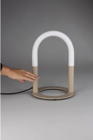 Бежова метална LED затъмняваща се настолна лампа (височина 36 cm) Arch – Zuiver