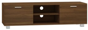 342628 vidaXL ТВ шкаф, кафяв дъб, 140x40,5x35 см, инженерно дърво