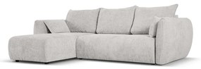 Светлосив ъглов диван (ляв ъгъл) Matera - Cosmopolitan Design