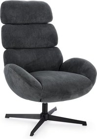 Черно въртящо се кресло Violante – Bizzotto