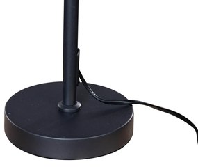 Лампа за маса черна с кадифена абажура бронз 35см - Parte