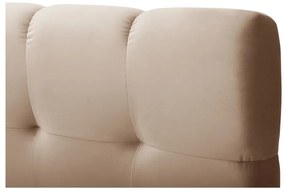 Светлокафяво боксспринг легло с място за съхранение 160x200 cm Bali - Cosmopolitan Design