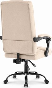 Ергономичен офис стол CABRO C505 до 150 кг бежов