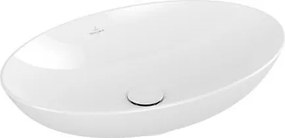Умивалник за монтаж върху плот, Loop&Friends, овал 620 х 420 х 150mm, alpin white